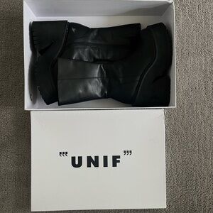 Black Unif Parker Boots